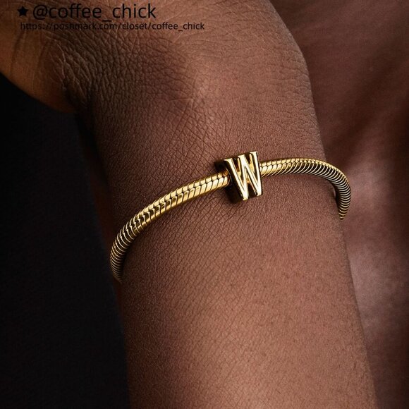 Pandora Letter W Alphabet Charm - Picture 4 of 5